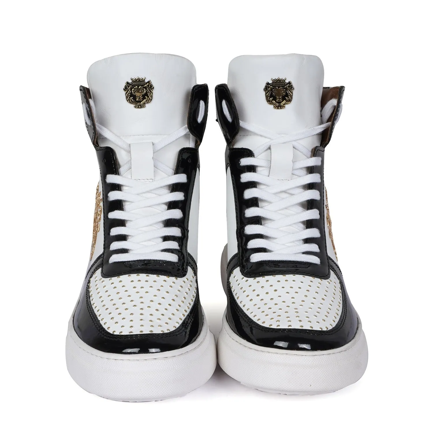 Customized Zardosi Lion High Top Sneaker