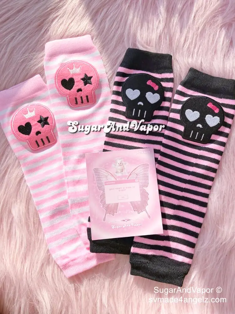 Cute Girly Skull Arm Warmers