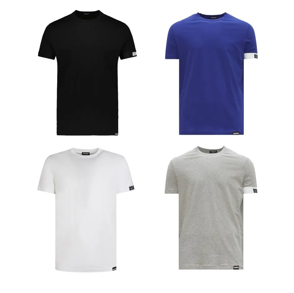 D SQUARED2  |Plain Cotton Logo Luxury T-Shirts