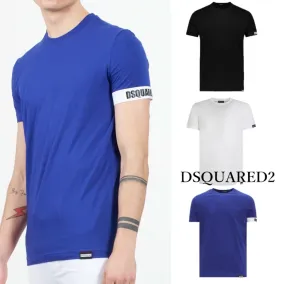 D SQUARED2  |Plain Cotton Logo Luxury T-Shirts