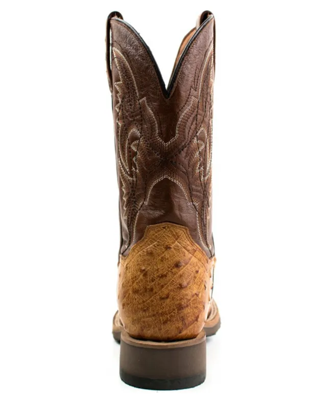 Dan Post Saddle Hand Quilled Ostrich Western Boot