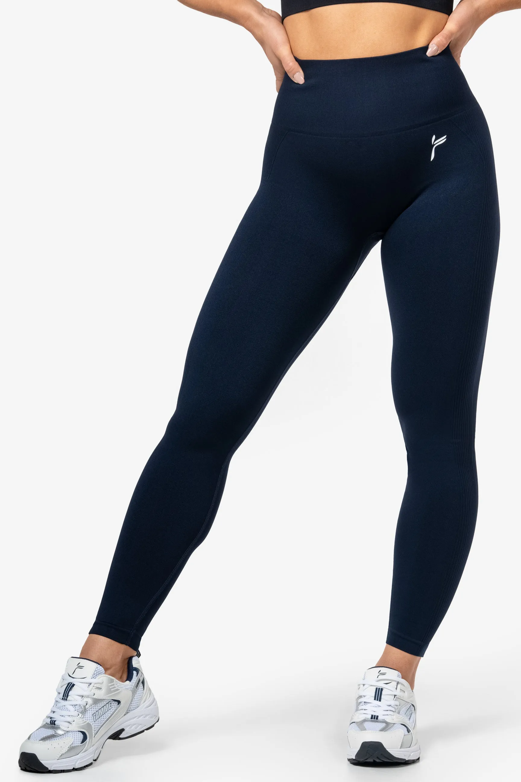 Dark Blue Peachy Scrunch Leggings