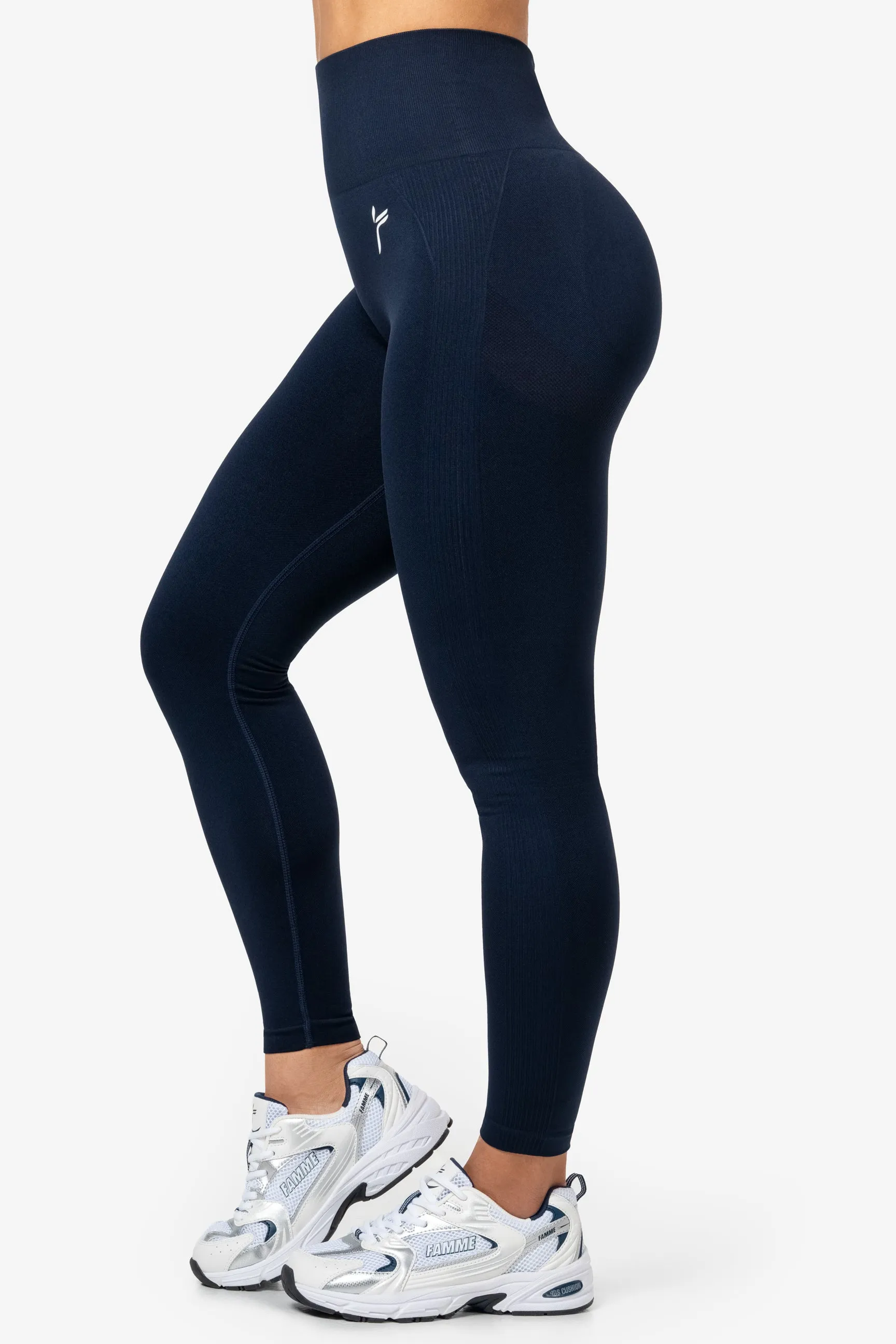 Dark Blue Peachy Scrunch Leggings