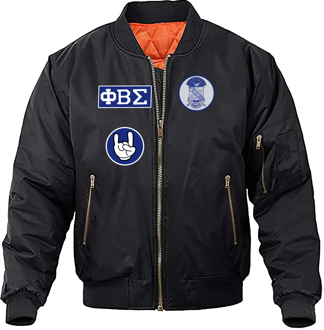 Deference Clothing® compatible with Zeta Phi Beta Clothing® Chapter Chapter 59 Bomber Jacket Patches