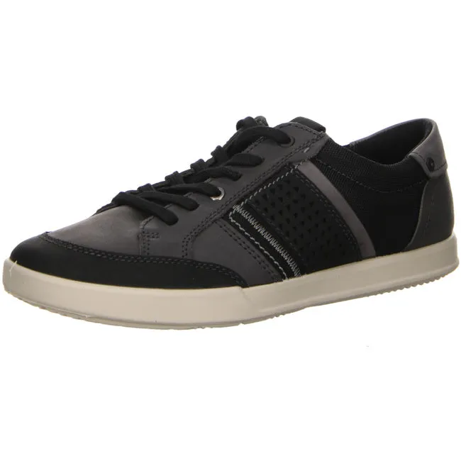 Ecco sporty lace-up shoes for men black