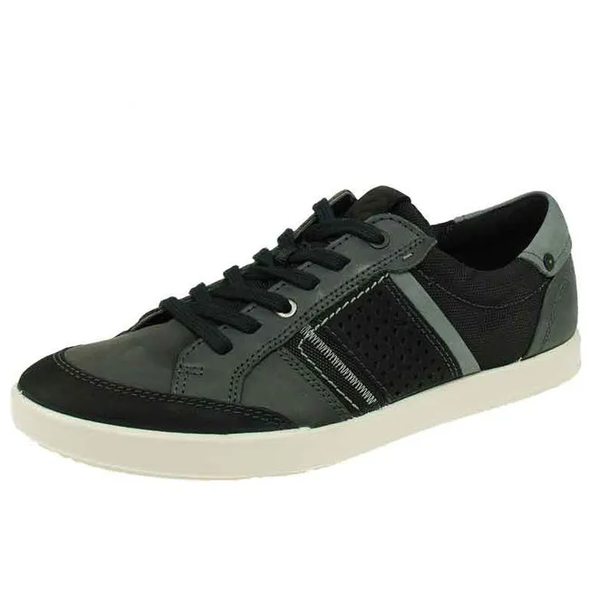 Ecco sporty lace-up shoes for men black