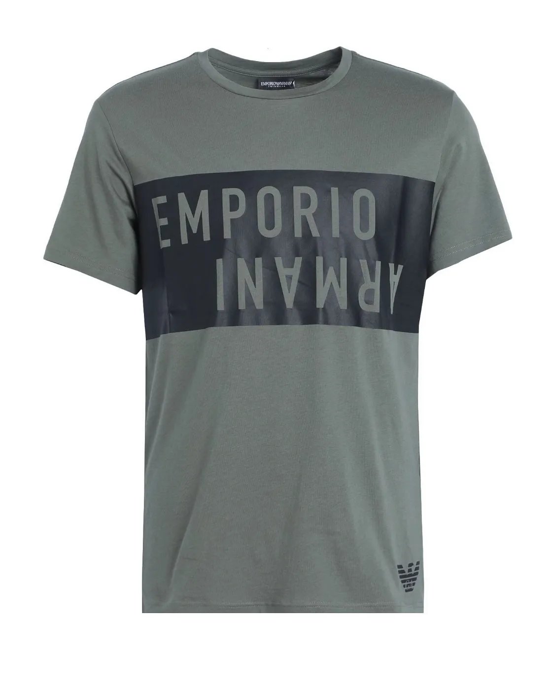 EMPORIO ARMANI  |Crew Neck Cotton Short Sleeves Logo Crew Neck T-Shirts