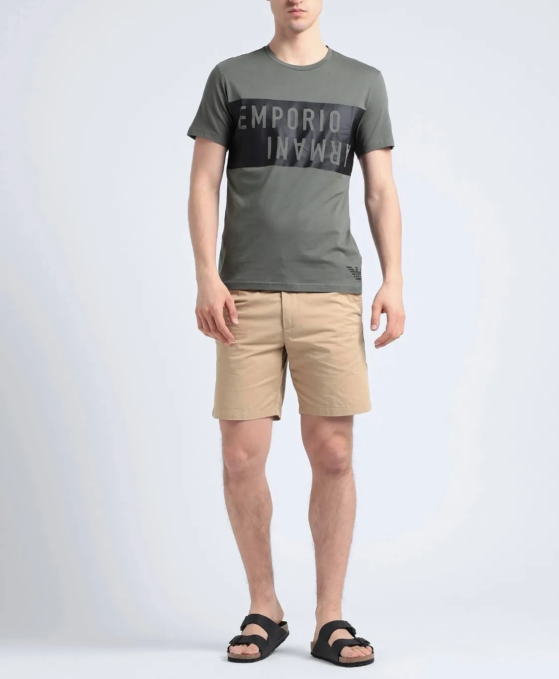 EMPORIO ARMANI  |Crew Neck Cotton Short Sleeves Logo Crew Neck T-Shirts