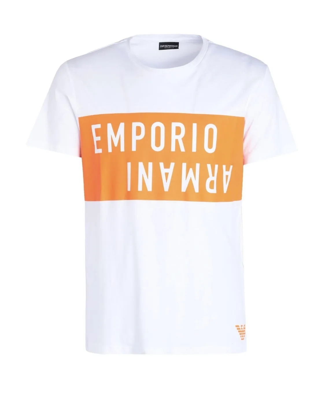 EMPORIO ARMANI  |Crew Neck Cotton Short Sleeves Logo Crew Neck T-Shirts