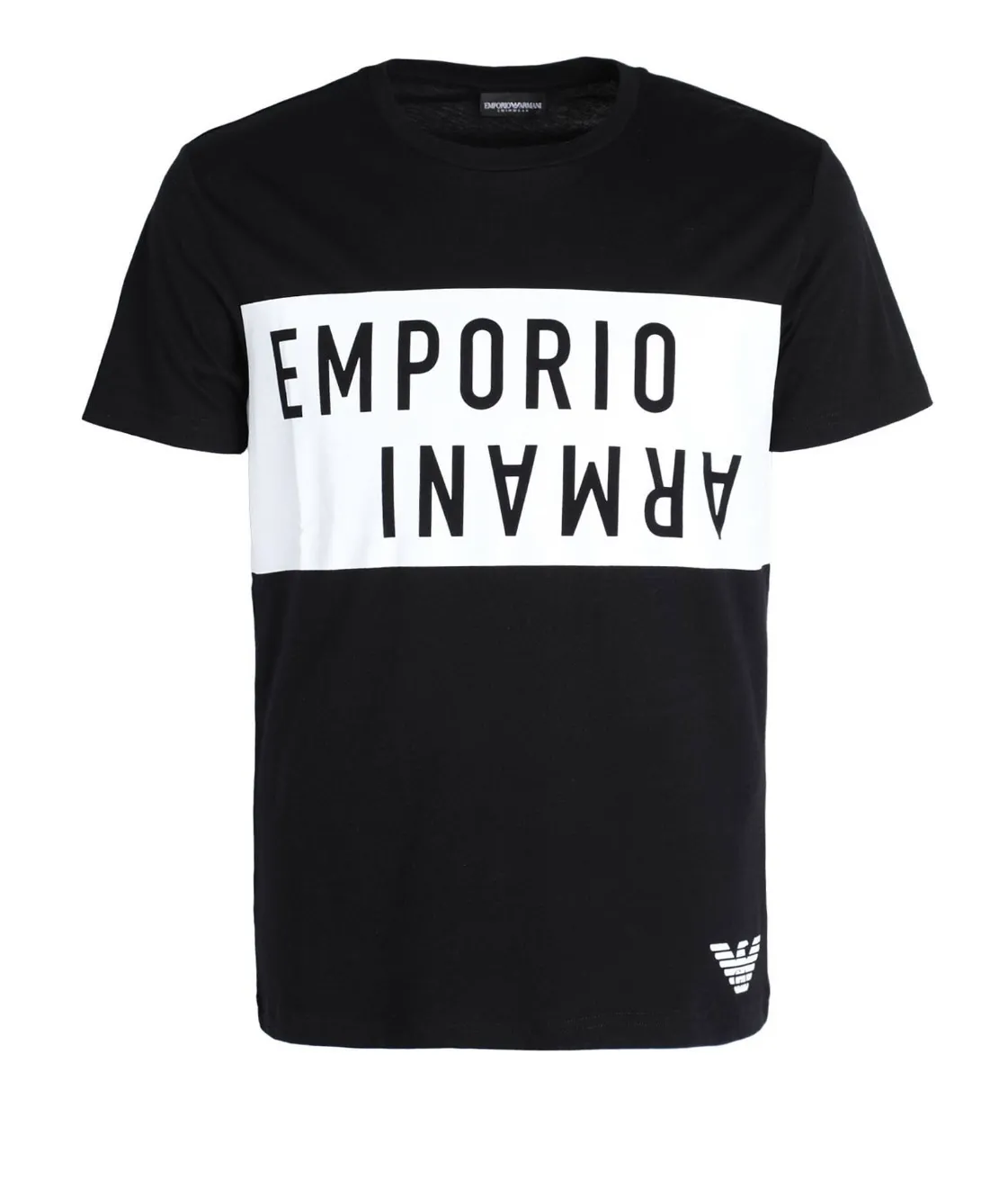 EMPORIO ARMANI  |Crew Neck Cotton Short Sleeves Logo Crew Neck T-Shirts