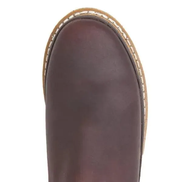 Georgia Giant Mens Brown Leather Slip-On Work Shoe GR274