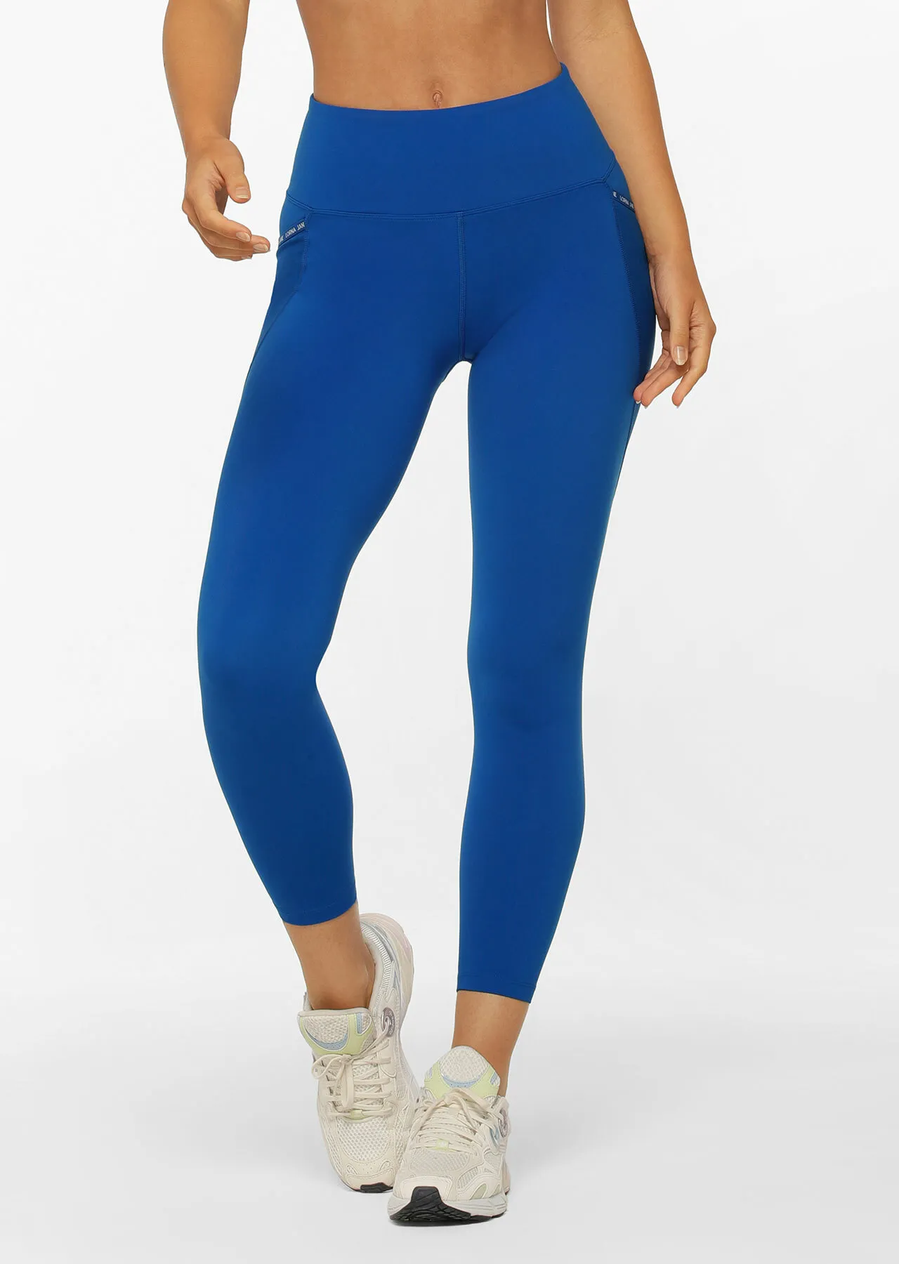 Get Physical No Chafe Ankle Biter Leggings | Blue | Tights and Leggings | Lorna Jane Australia