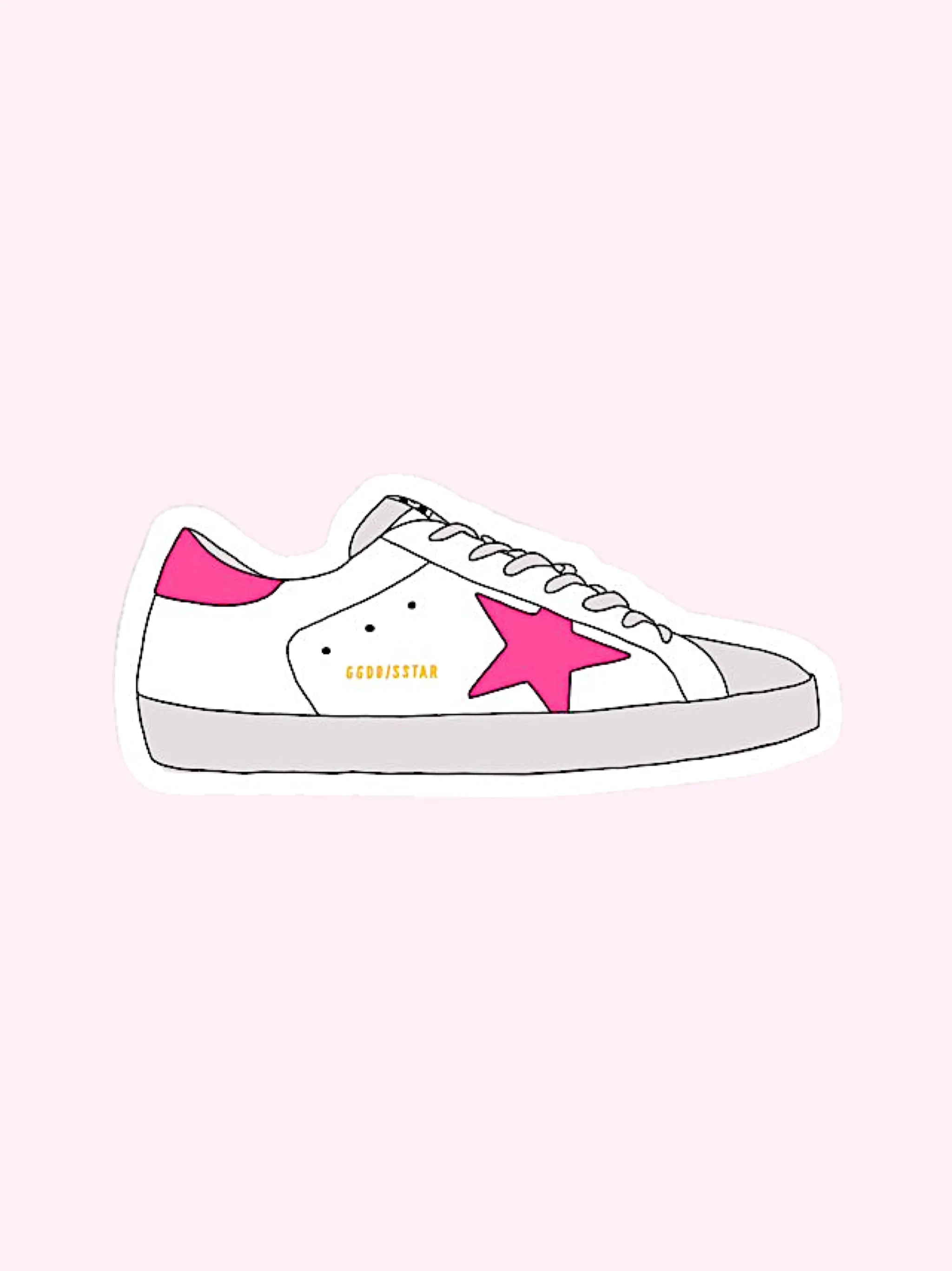 GOLDEN GOOSE SNEAKER STICKER