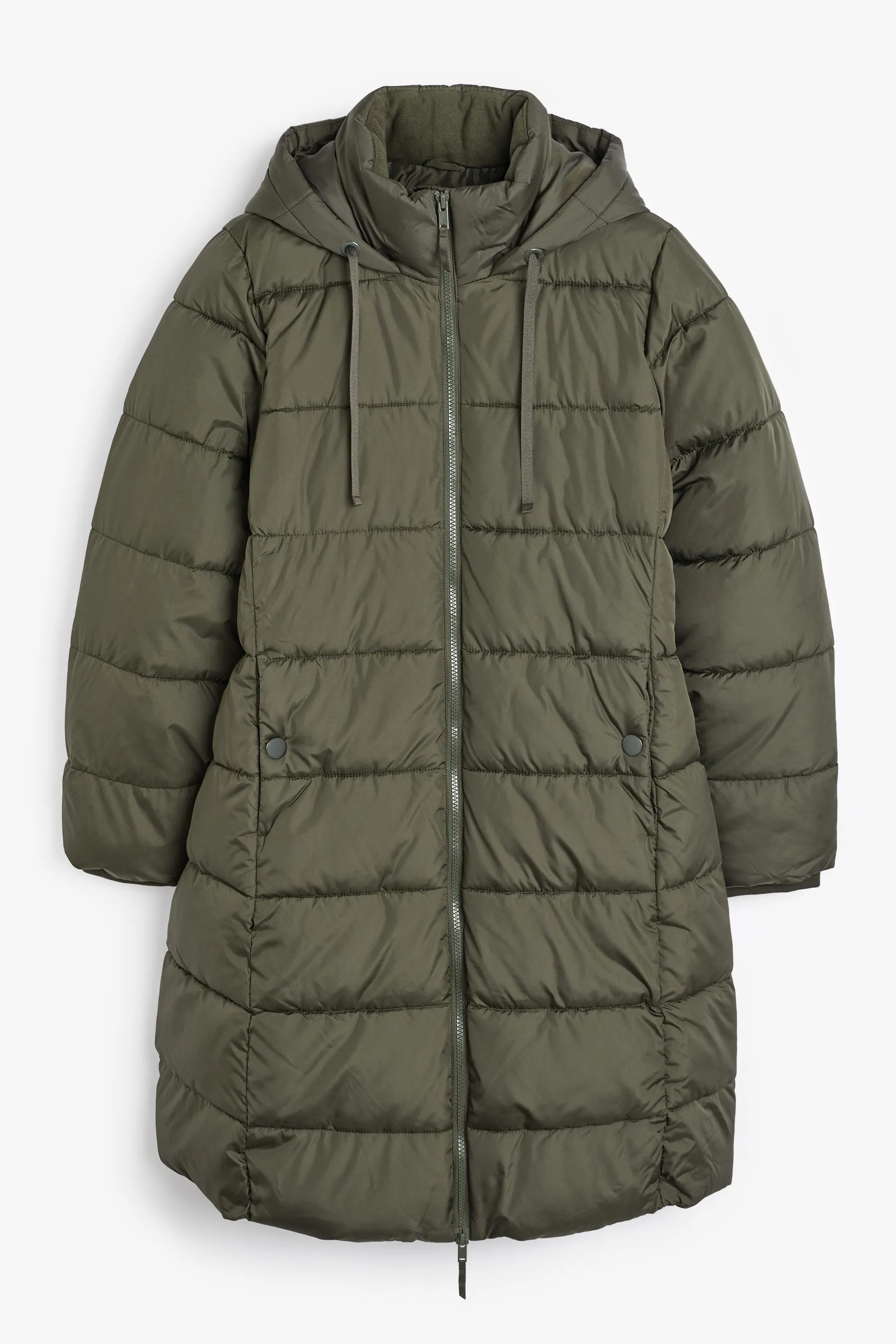 Green Long Puffer Coat