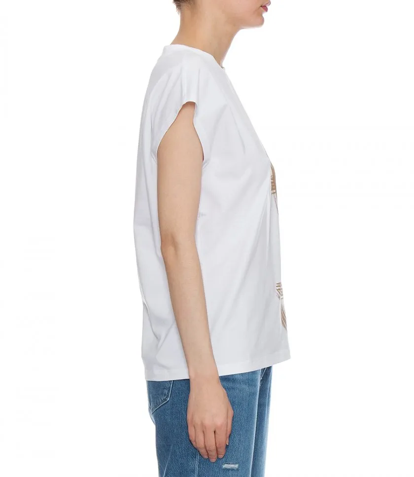 HERNOINTERLOCK JERSEY T-SHIRT WITH KIMONO SLEEVES