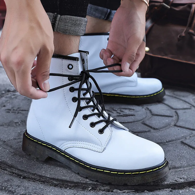 High Top White Ladies Knight Tide Boots Fashion