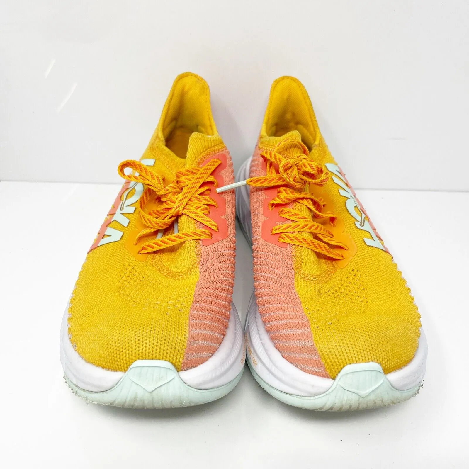 Hoka One One Womens Carbon X 3 1123192 RYCM Yellow Running Shoes Sneaker Size 7B