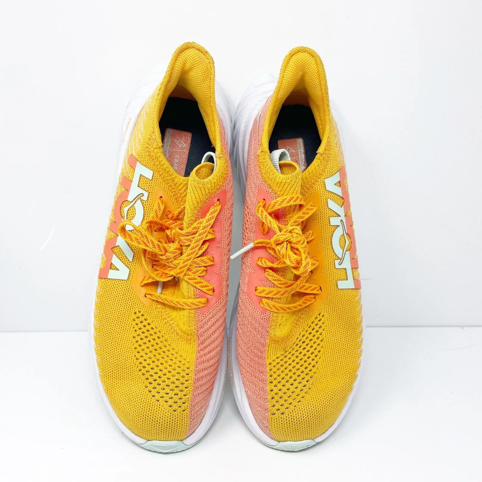 Hoka One One Womens Carbon X 3 1123192 RYCM Yellow Running Shoes Sneaker Size 7B