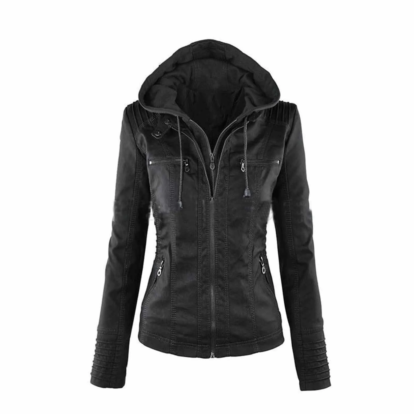 Hooded Leather Jacket for Women | 100% Genuine Leather | Kilt and Jacks