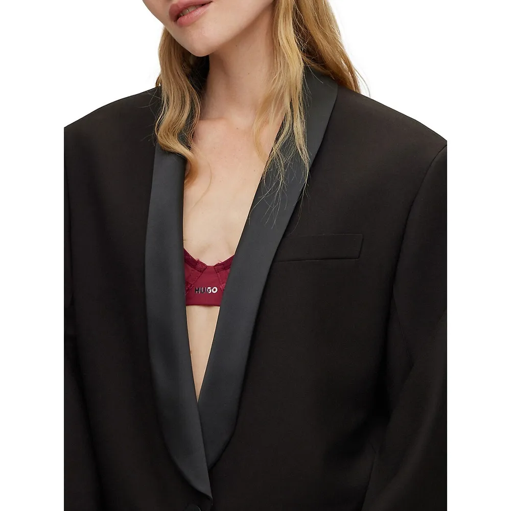 HUGO Amusar Oversized Tuxedo Jacket