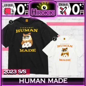 HUMAN MADE  |Unisex Street Style Collaboration Logo T-Shirts