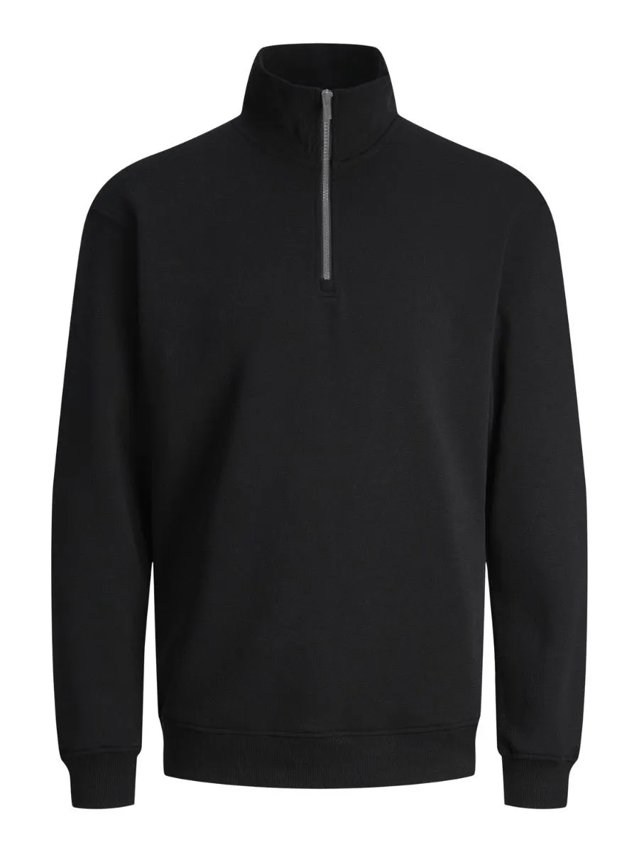 Jack & Jones Bradley Half Zip Sweatshirts Black