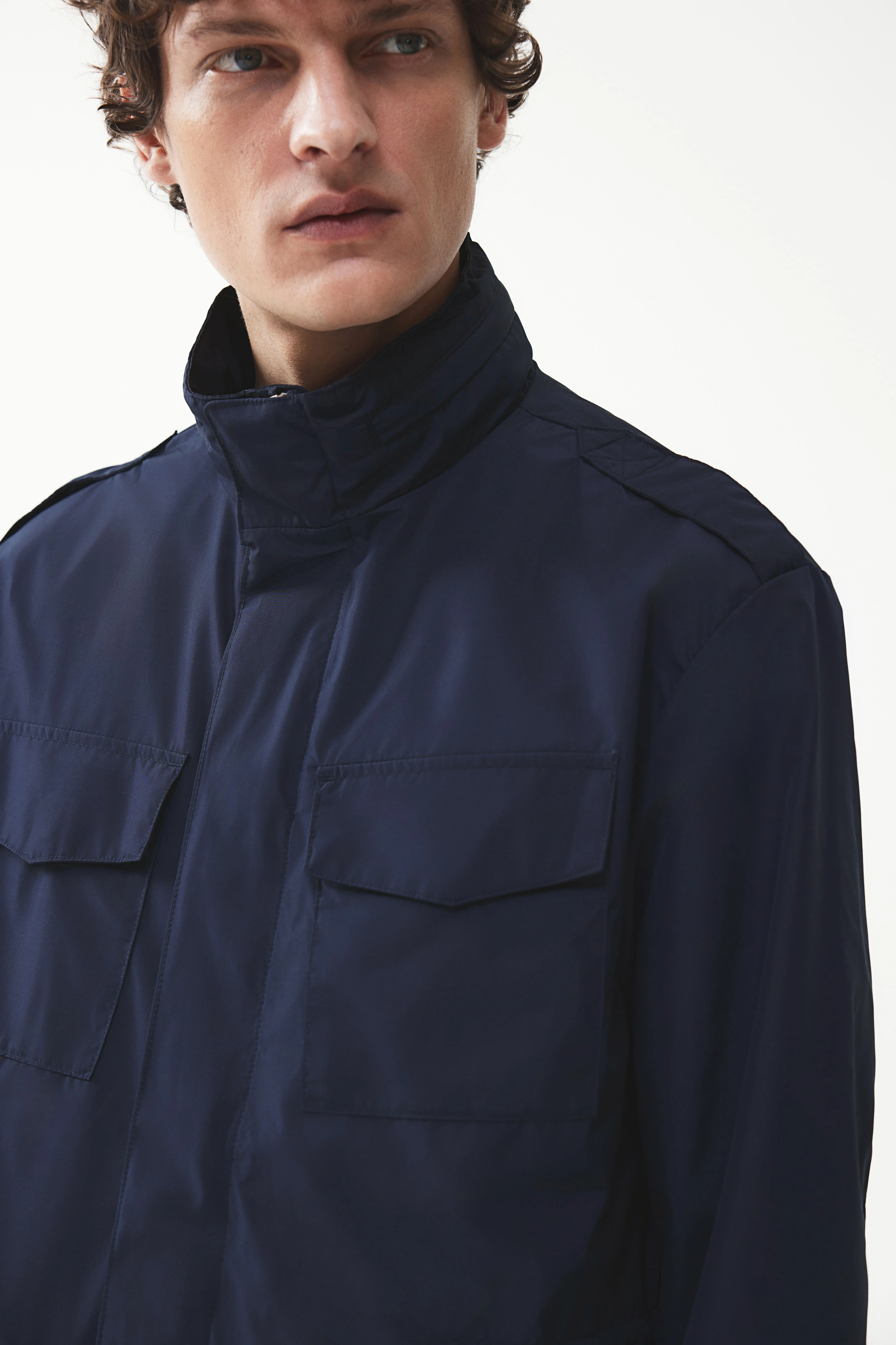 Jacket - Long sleeve - Regular length - Navy blue - Men | H&M GB