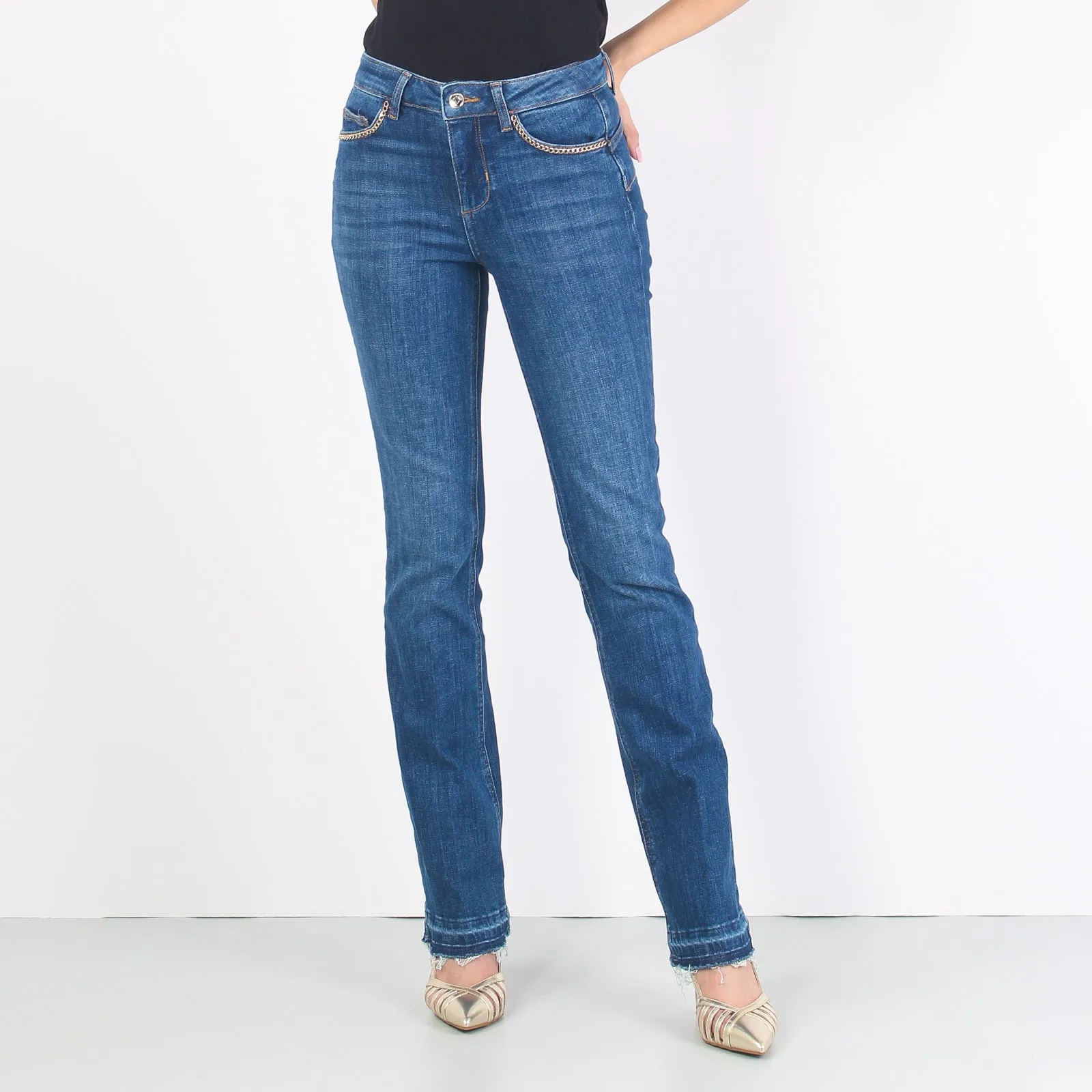 Jeans Repot Tasca Catena Sfran Denim Scuro