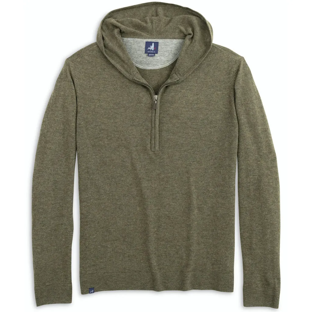 Johnnie-O Men's Rover Mitch Wool Cashmere Blend 1/4 Zip Hoodie