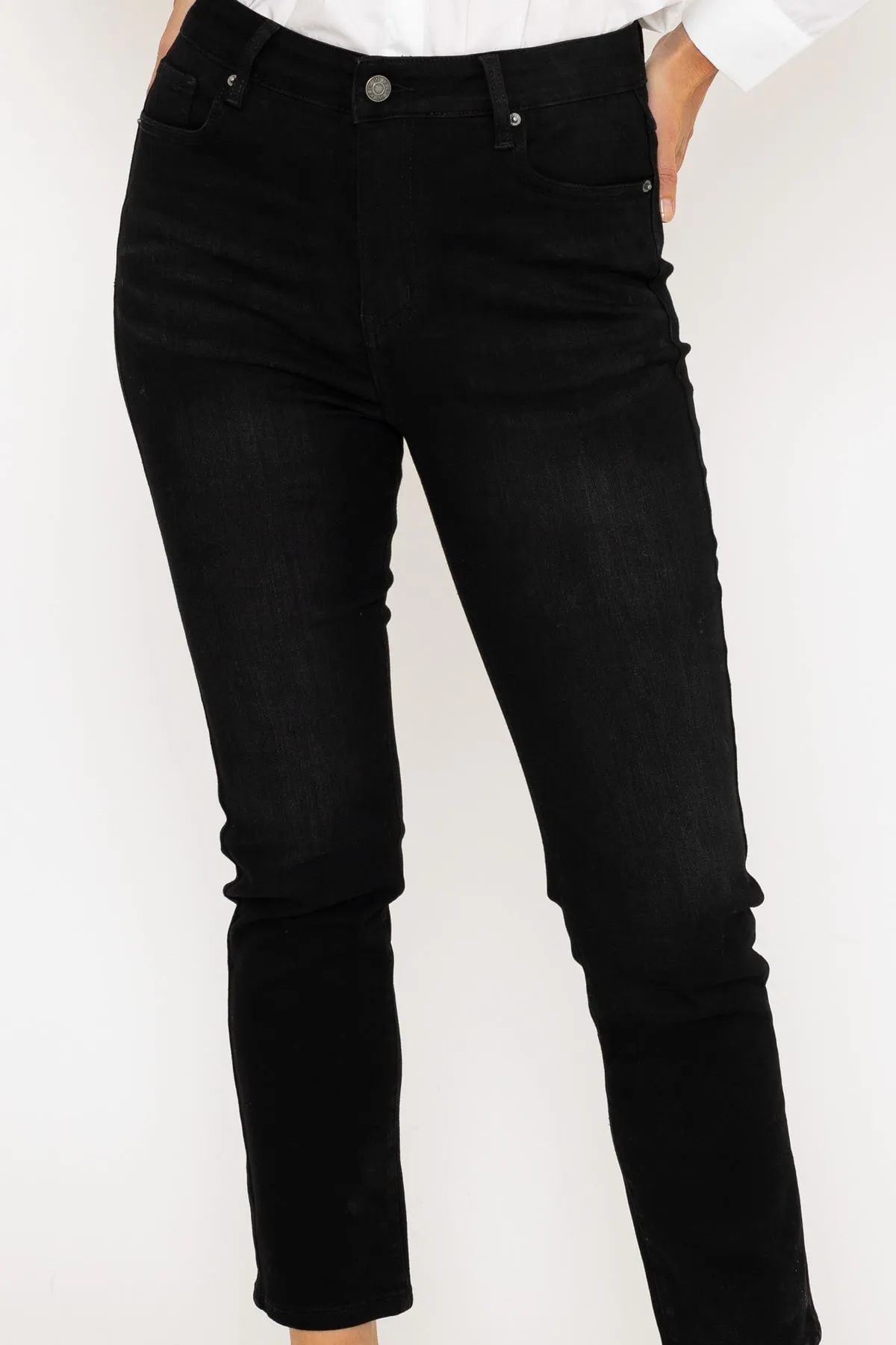 Lana Straight Leg Jeans in Charcoal