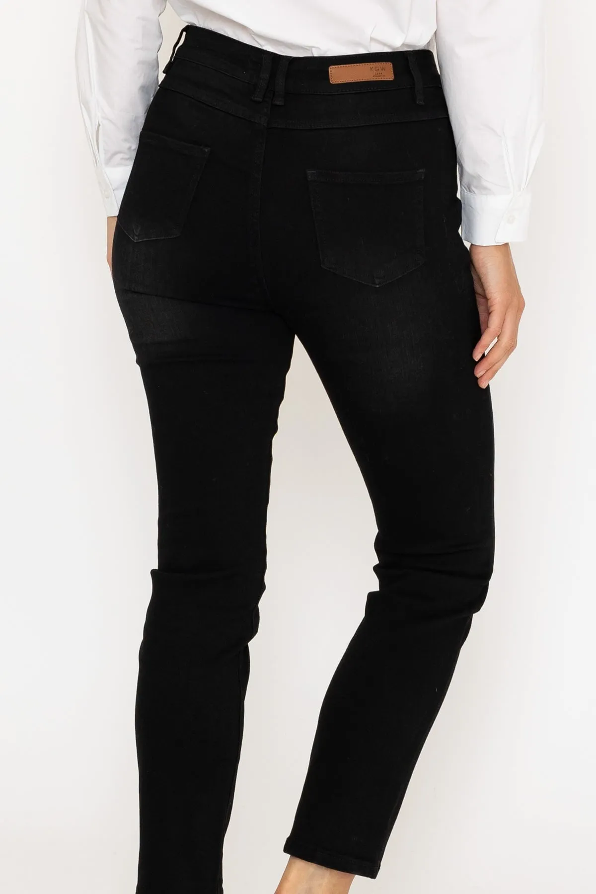 Lana Straight Leg Jeans in Charcoal