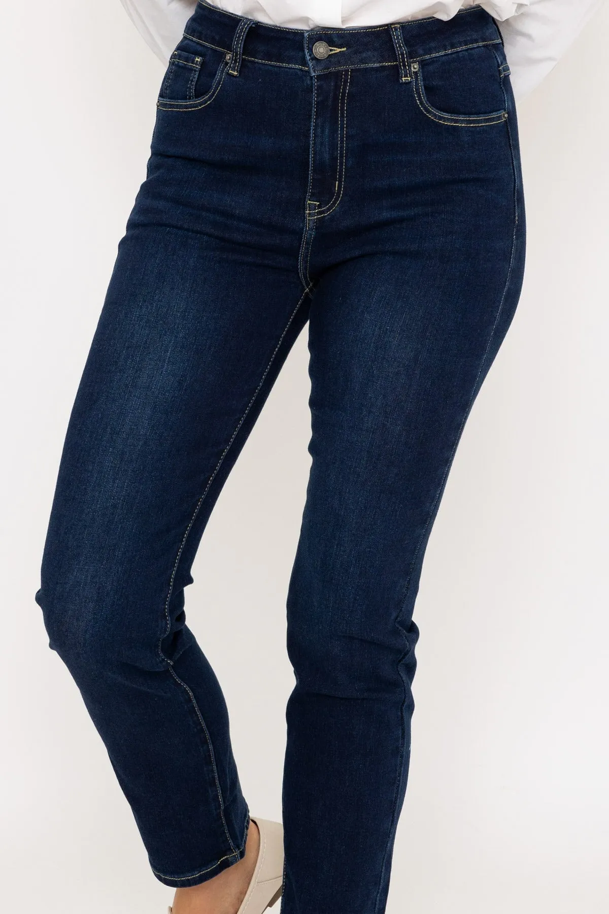 Lana Straight Leg Jeans in Indigo