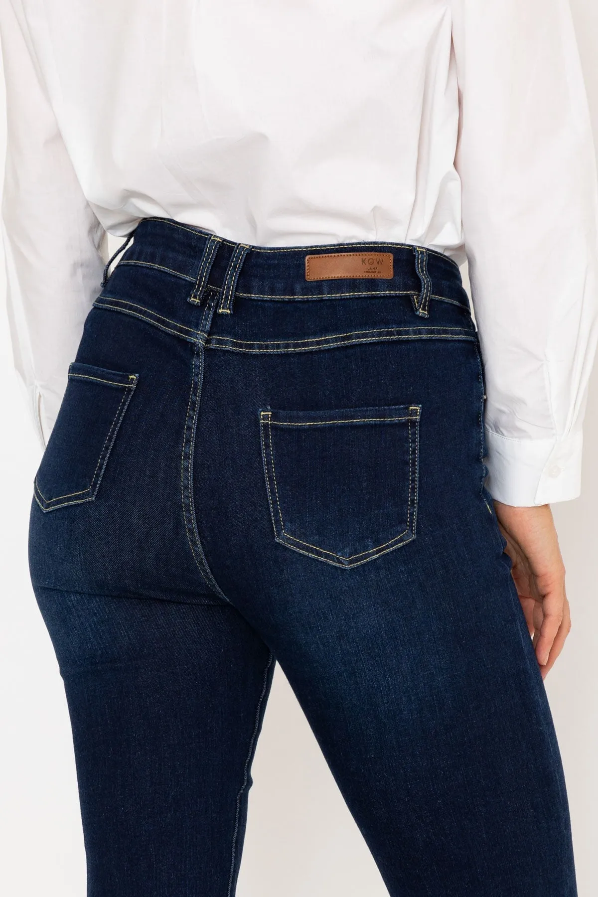 Lana Straight Leg Jeans in Indigo