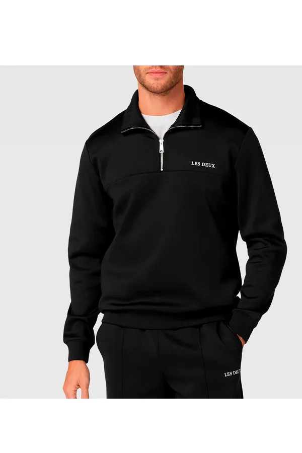 Les Deux Half-Zip Tracktop Ballier Black