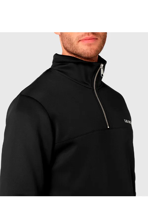 Les Deux Half-Zip Tracktop Ballier Black