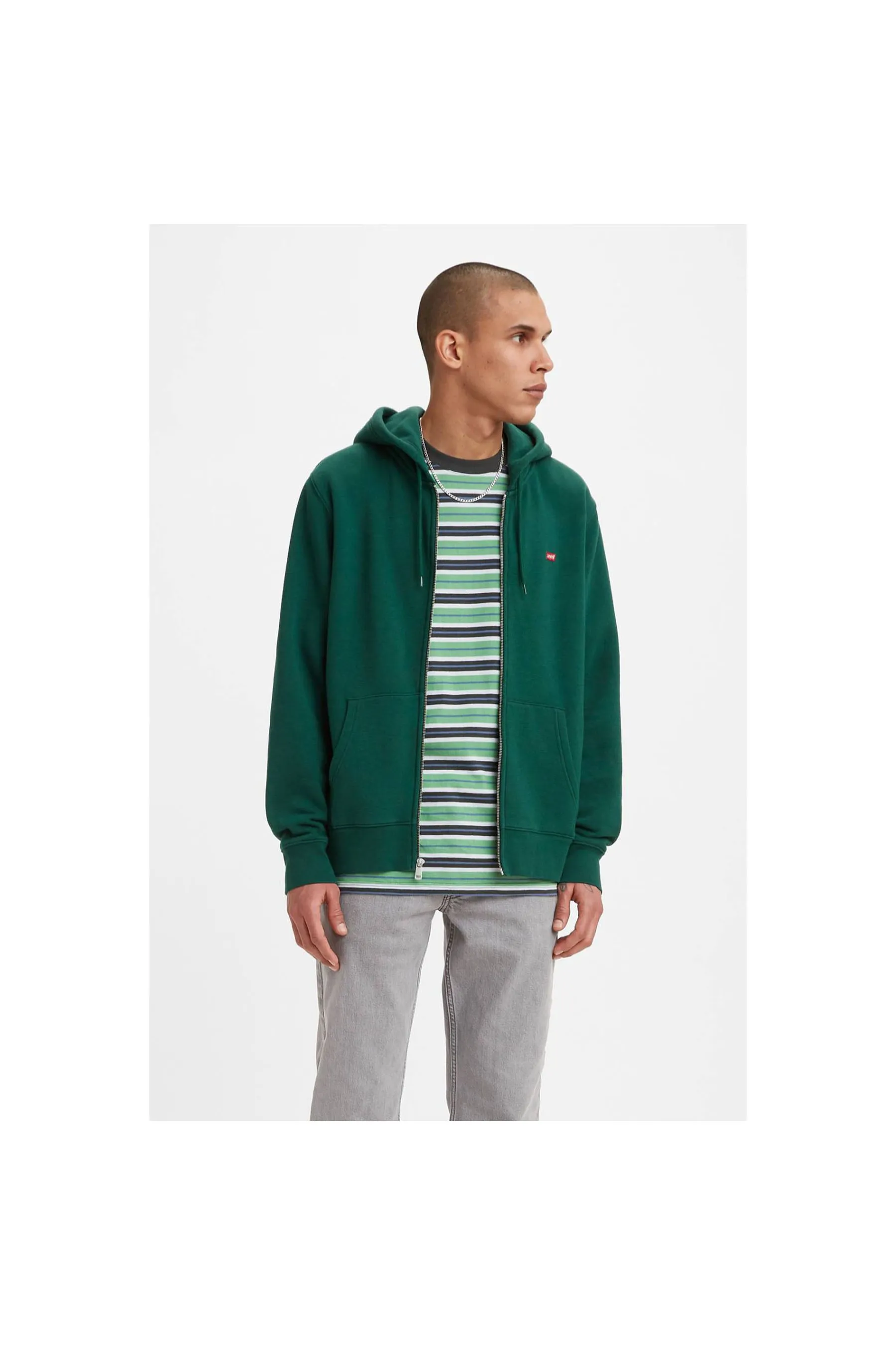 Levi's ® Core Ng Zip Up Ponderosa Pine Green Men Hoodies