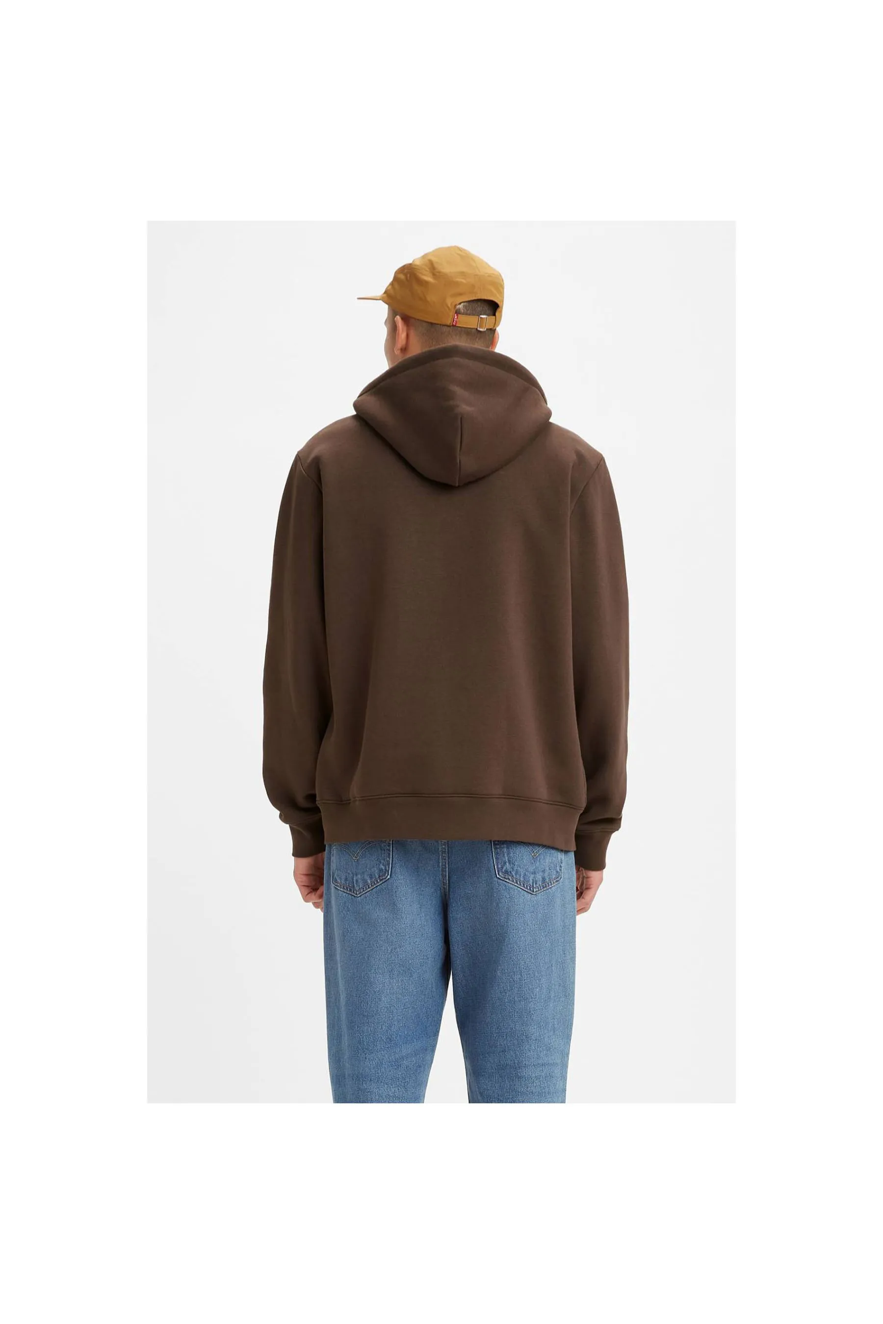 Levi's ® Sherpa Lined Zip Up Fondue Fudge Brown Men Hoodies