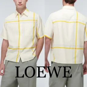 LOEWE  |Unisex Street Style Cotton Short Sleeves Logo Luxury