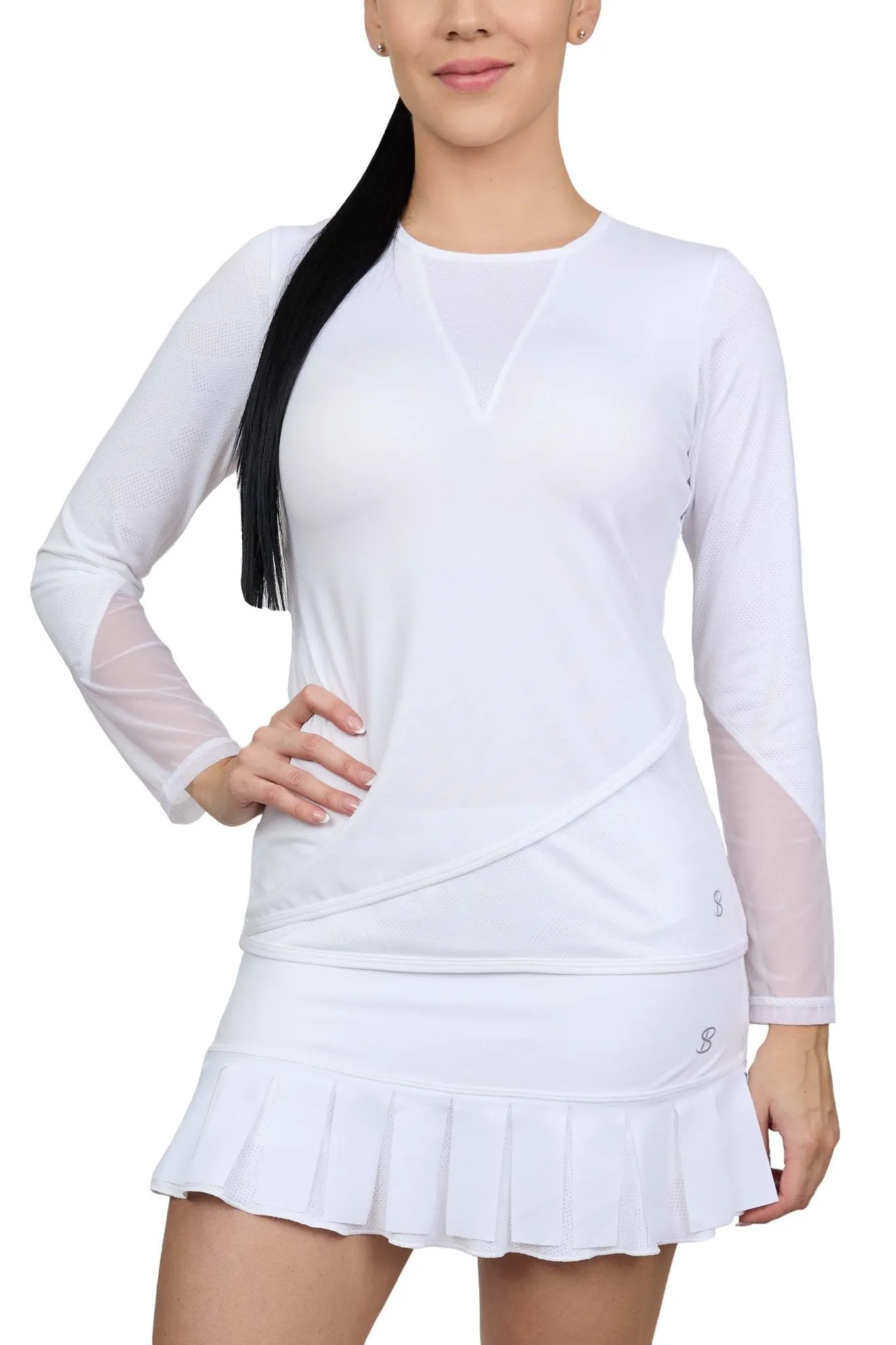 Long Sleeve - White Racquet - Sale