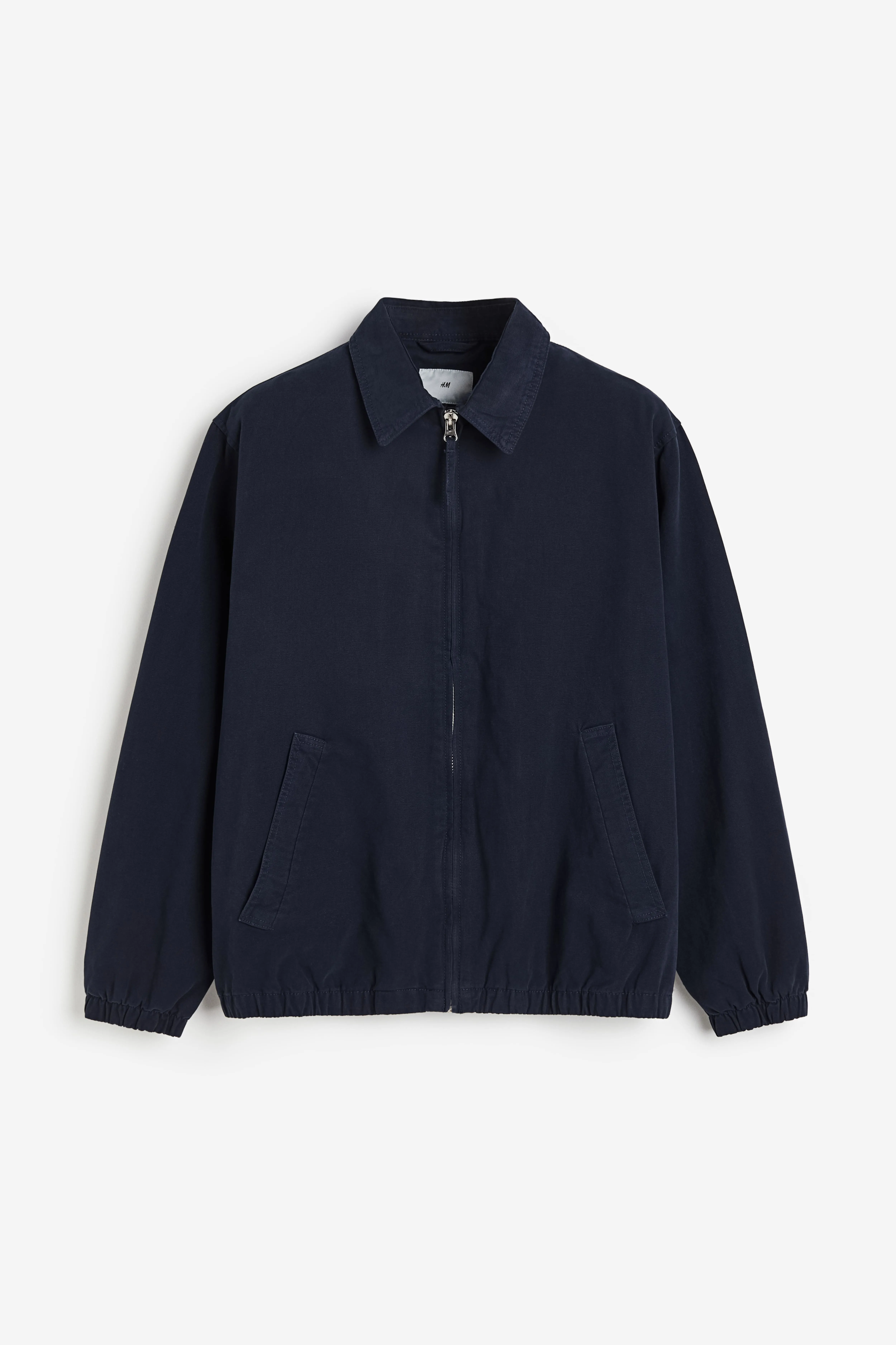 Loose Fit Twill jacket - Long sleeve - Regular length - Navy blue - Men | H&M GB