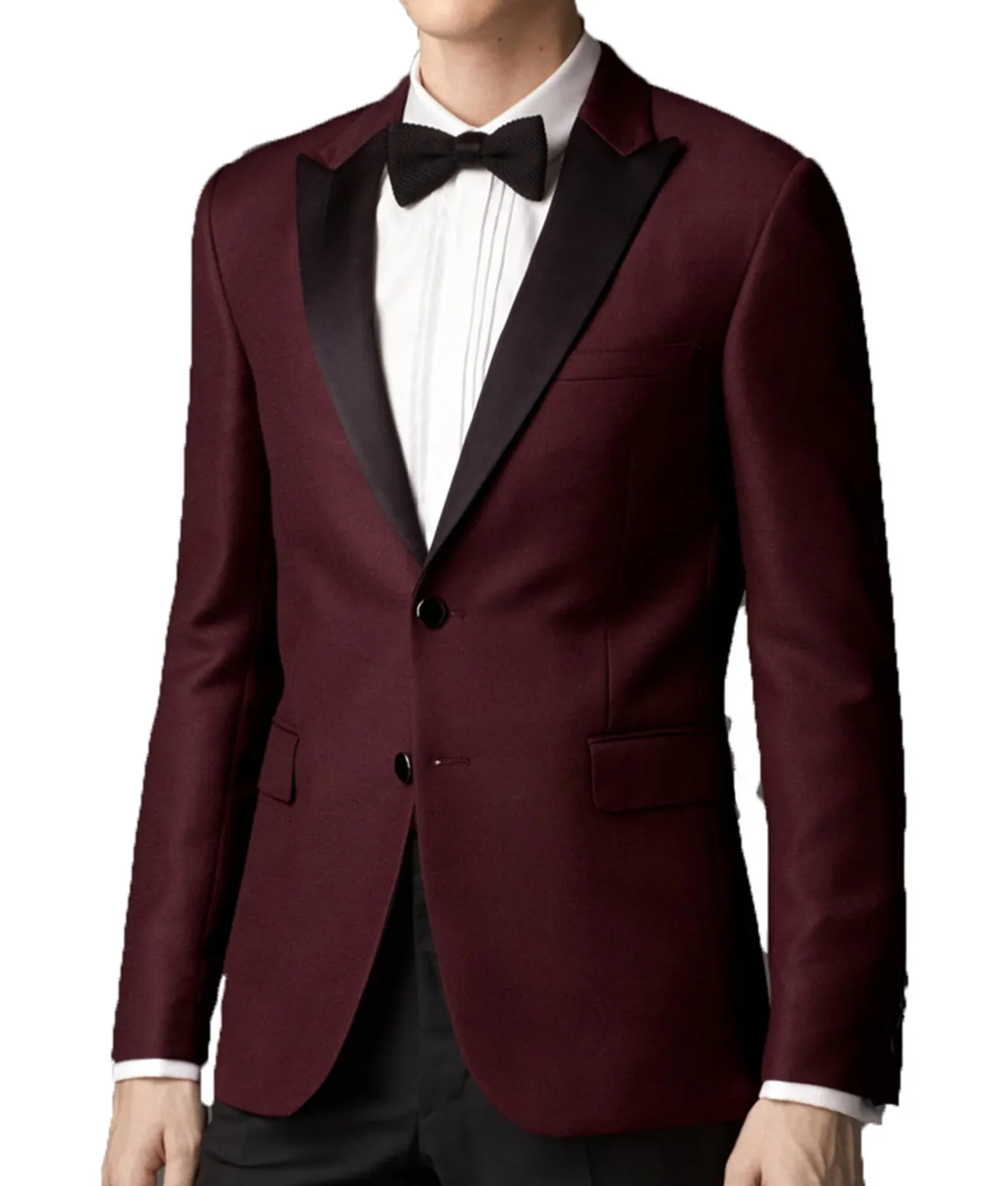 Luis Men Maroon Slimfit Tuxedo Jacket | Mens Tuxedo