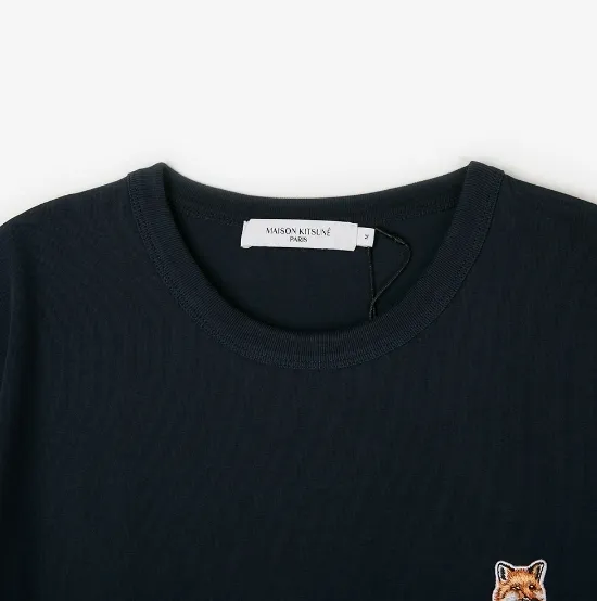 MAISON KITSUNE  |Street Style Cotton Logo Designers T-Shirts