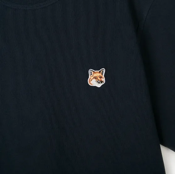 MAISON KITSUNE  |Street Style Cotton Logo Designers T-Shirts