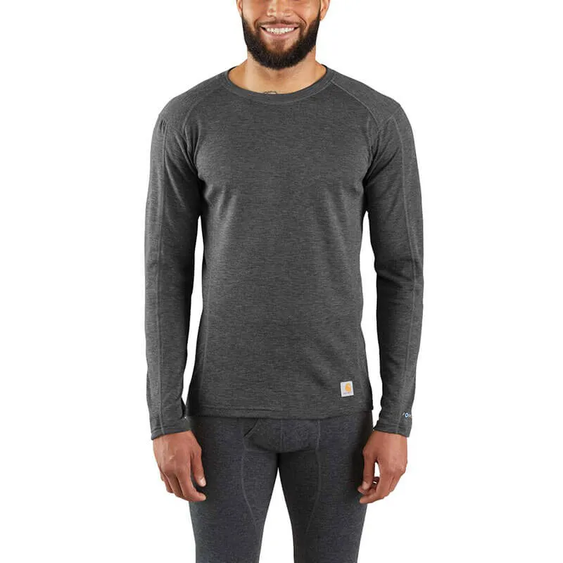 MBL131 - Carhartt Men's FORCE Heavyweight Synthetic-Wool Blend Base Layer Crewneck Top