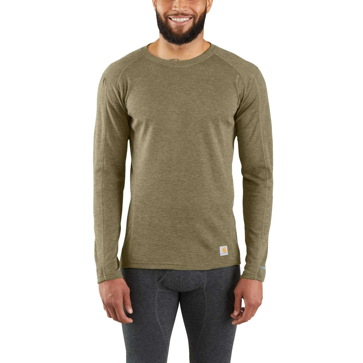 MBL131 - Carhartt Men's FORCE Heavyweight Synthetic-Wool Blend Base Layer Crewneck Top