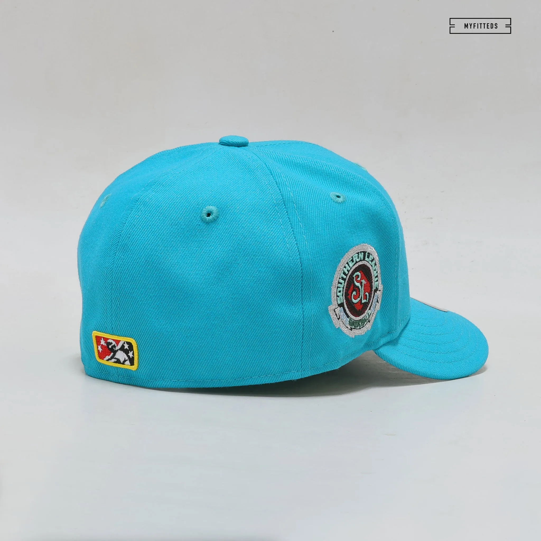 MEMPHIS CHICKS CALYPSO GREEN JET BLACK  EXCLUSIVE NEW ERA HAT