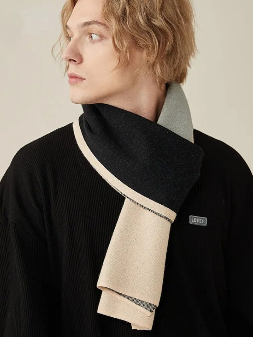 Men's Scarf High Quality Wool Scarf Men Autumn Winter Cashmere Muffler Luxury Chrimas Gift Male