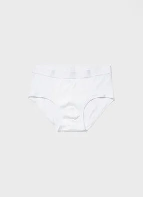 Men's Sea Island Cotton Briefs in White