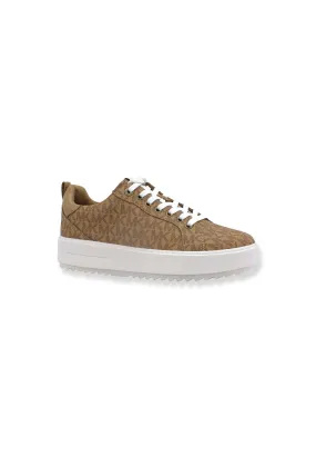 MICHAEL KORS Emmett Lace Up Sneaker Donna Beige Camel 43T2ETFS1B