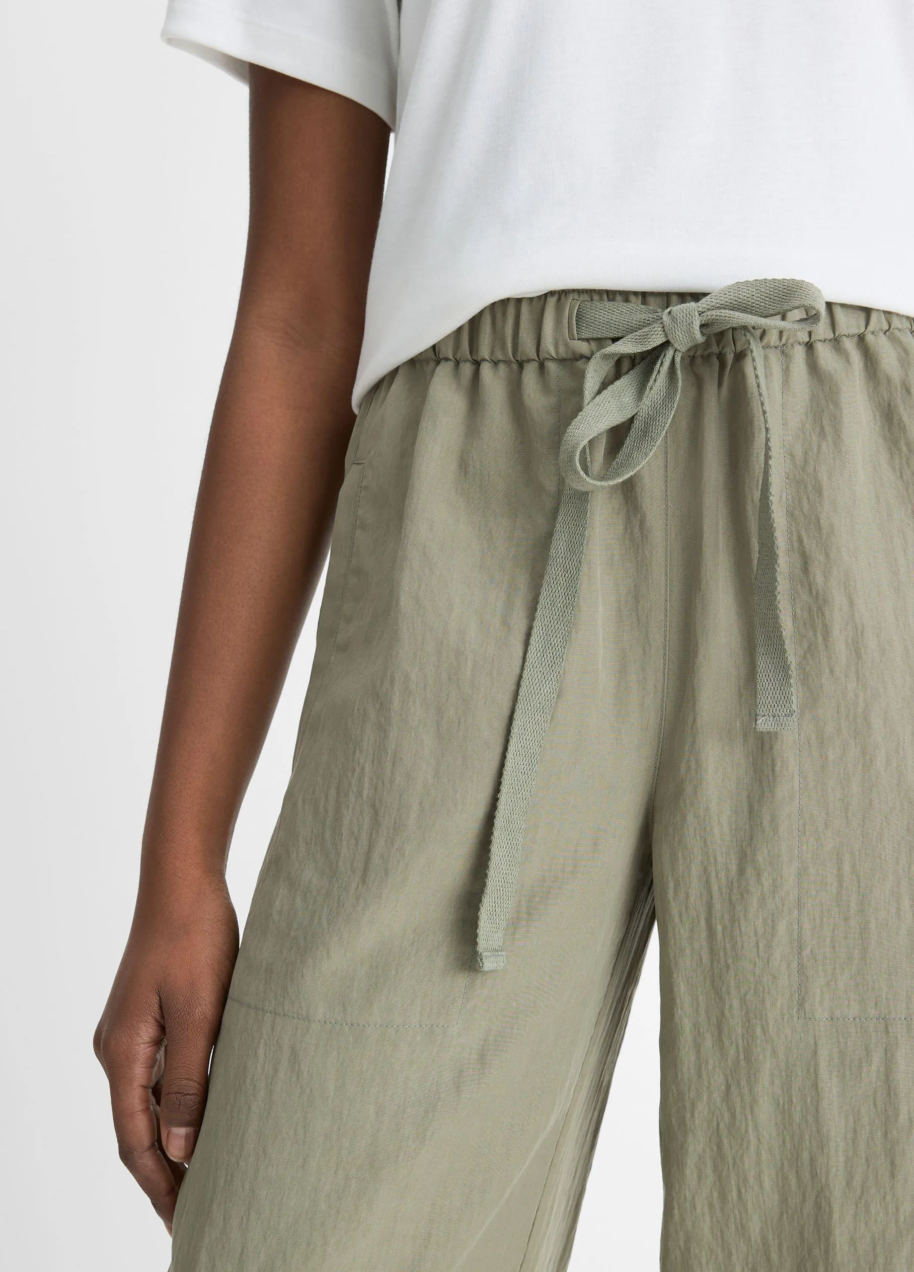 Mid-Rise Utility Drawstring Pant